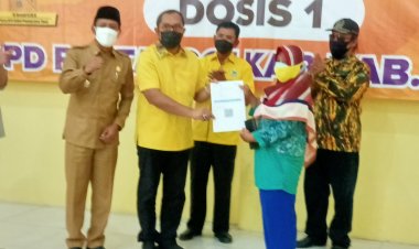 Partai Golkar Gelar Vaksin Untuk Seribu Warga Ngawi