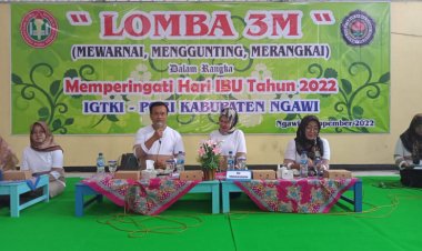 Memperingati Hari Guru Nasional dan Hari Ibu 2022, IGTKI PGRI Ngawi Gelar Lomba 3M