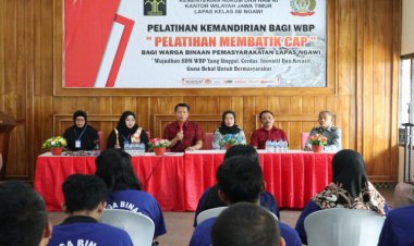 Lapas Ngawi Gelar Pelatihan Batik Cap: Wujudkan SDM Warga Binaan yang Unggul