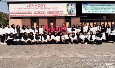 LKP HOXY Kedunggalar Ngawi Berkontribusi Kikis Pengangguran