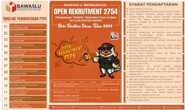 Resmi Diumumkan, Bawaslu Ngawi Buka Pendaftaran PTPS Pemilu 2024