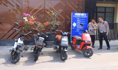 Polres Ngawi Mendukung Riset Keselamatan Metode Berkendara Sepeda Listrik oleh PT. MCI