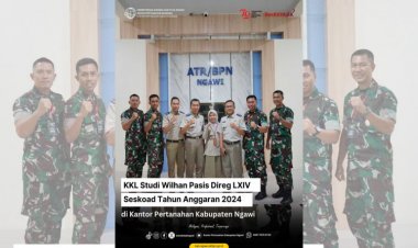 Kantor Pertanahan Ngawi Mendapatkan Kunjungan Peserta KKL Pasis Direg LXIV Seskoad