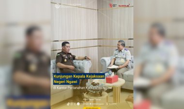 Pererat Kerja Lintas Sektor, BPN dan Kejari Ngawi Jalin Silaturahmi