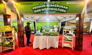 Pameran Hasil Tani Lokal DKPP Ngawi Berhasil Sedot Perhatian Publik, Tembakau Paling Diburu