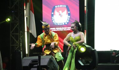 KPU Launching Pilkada 2024, Deny Caknan dan Tari Orek-Orek Khas Ngawi Sukses Bius Penonton