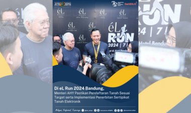 Di eL Run 2024 Bandung, Menteri AHY Pastikan Pendaftaran Sertipikat Tanah Sesuai Target