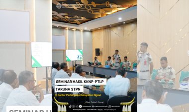 Di Kantor Pertanahan Ngawi, Taruna STPN Paparkan Hasil KKNP-PTLP