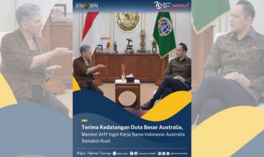 Menteri AHY Terima Kedatangan Duta Besar Australia