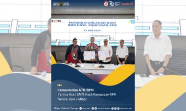 Kementerian ATR/BPN Terima Aset BMN Hasil Rampasan KPK Senilai Rp4,7 Miliar