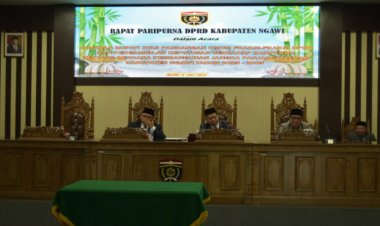DPRD Ngawi Gelar Paripurna Penyampaian Raperda RPJPD 2025-2045
