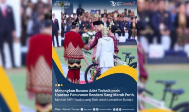 Menangkan  Busana Adat Terbaik, Menteri AHY: Tradisi yang Baik untuk Lestarikan Bidaya
