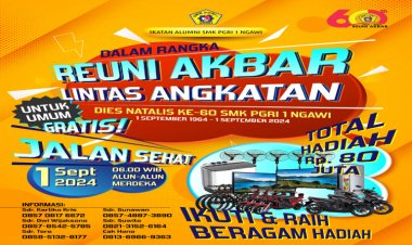 Yuk Ajak Keluarga dan Teman, Ikuti Jalan Sehat HUT Grisa Ngawi Bertabur Hadiah Catat Jadwalnya!