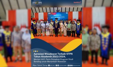 Apresiasi Wisudawan Terbaik STPN, Menteri AHY: Perlu Disiapkan Program Studi Banding untuk Menambah Wawasan