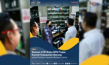 Wamen ATR Waka BPN Kunjungi BPN Kancah Kota Malang