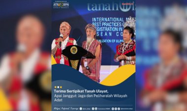 Terima Sertipikat Tanah Ulayat, Apai Janggut: Jaga dan Peliharalah Wilayah Adat