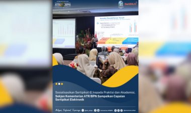 Sekjen Kementerian ATR/BPN Sampaikan Capaian Sertipikat Elektronik Didepan Praktisi dan Akademisi