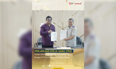 Permudah Layanan, BPN Ngawi dan PT POS Indonesia Jalin Kerjasama