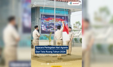 Kantor Pertanahan Kabupaten Ngawi Gelar Upacara Peringatan Hari Agraria dan Tata Ruang 2024