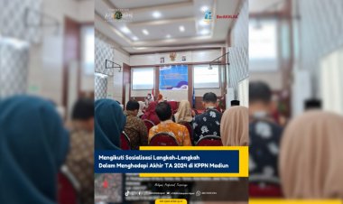 Kantor Pertanahan Kabupaten Ngawi Ikuti Sosialisasi Perdirjen Perbendaharaan No. PER-13/PB/2024 di KPPN Madiun