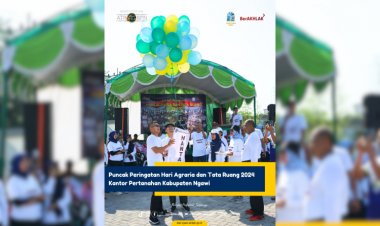 Kantor Pertanahan Kabupaten Ngawi Gelar Puncak Peringatan Hari Agraria dan Tata Ruang Tahun 2024