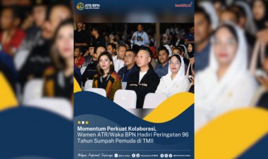 Momentum Perkuat Kolaborasi, Wamen ATR/Waka BPN Hadiri Peringatan 96 Tahun Sumpah Pemuda di TMII