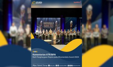 Kementerian ATR/BPN Raih Penghargaan Rajata pada Bhumandala Award 2024