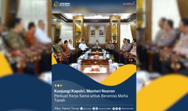 Kunjungi Kapolri, Menteri Nusron Perkuat Kerja Sama untuk Berantas Mafia Tanah