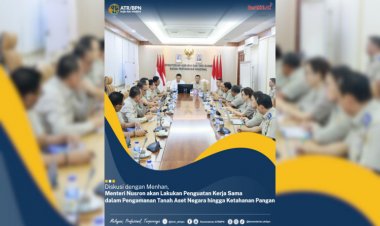 Diskusi dengan Menhan, Menteri Nusron akan Lakukan Penguatan Kerja Sama dalam Pengamanan Tanah Aset Negara hingga Ketahanan Pangan