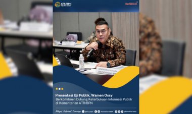 Presentasi Uji Publik, Wamen Ossy Berkomitmen Dukung Keterbukaan Informasi Publik di Kementerian ATR/BPN