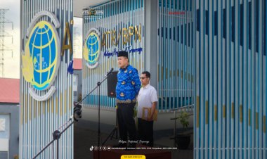 Kantor Pertanahan Kabupaten Ngawi Upacara Memperingati Hari KORPRI ke-53