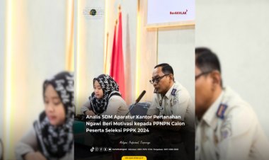 Analis SDM Aparatur Kantor Pertanahan Kabupaten Ngawi Beri Motivasi kepada PPNPN Calon Peserta Seleksi PPPK 2024